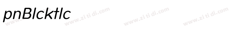 Opun Black Italic字体转换